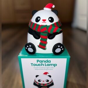Panda Touch Lamp with Scarf